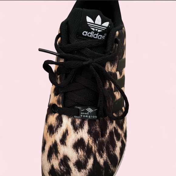 adidas Women’s Leopard-Print Sneakers in Black and Tan - Picture 3 of 4